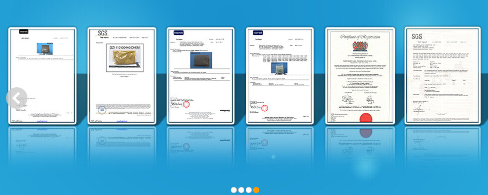 impact modifier certificates